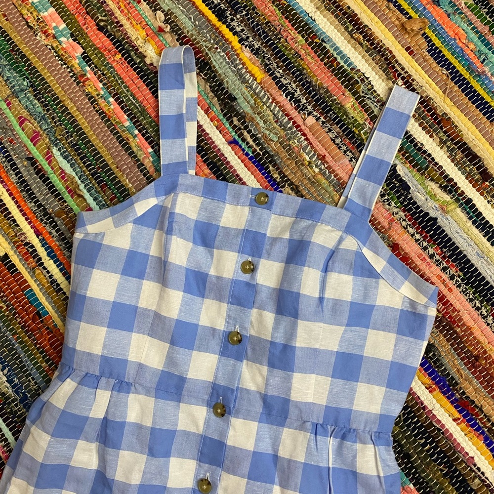 J. Crew Gingham Sun Dress Size 4